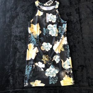 MINI Floral Dress, Sleeveless, Keyhole Front Detail